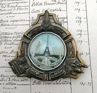 Stare vaze i dekor: Vintage Francuski Art Deco Pariski Suvenir 1920. Extra rare — 1