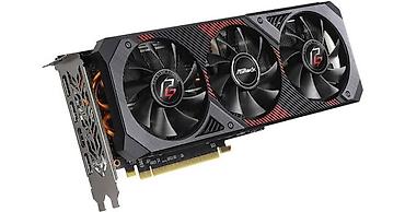 stolustu ventilyator: ASRock Phantom rx 5600 xt Gaming üç fanlı qrafik kartı, testləri — 2
