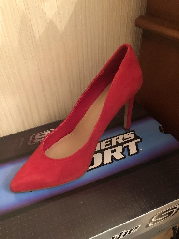 женские босоножки на шпильке: Туфли, 39, цвет - Красный