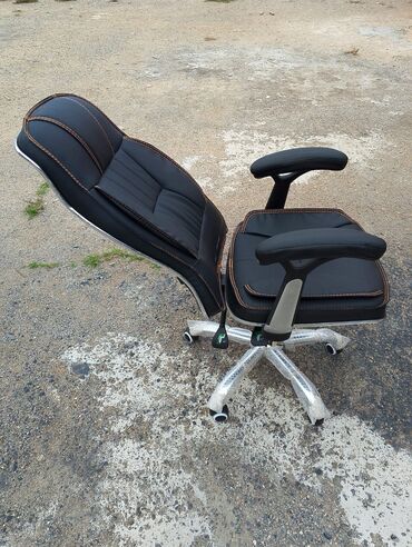 Ofis və oyun kresloları: Yeni, Təkərli, Qolları tənzimlənmir, Parça — 7