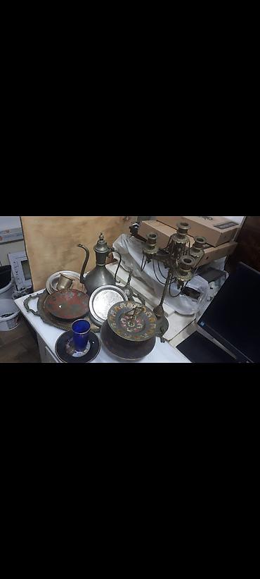 Kolleksiya üçün dekorativ antik əşyalar dəsti - Mis və pirinçdən lalafo.az -da Kolleksiya üçün dekorativ antik əşyalar dəsti - Mis və pirinçdən
