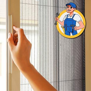 plastik setka qapi: Plisse tipli sürgülü ağcaqanad toru – qapı və geniş pəncərələr üçün - — 4