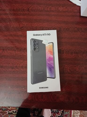Samsung: Samsung Galaxy A73 5G, 256 ГБ, цвет - Серый, Сенсорный, Отпечаток пальца, Две SIM карты