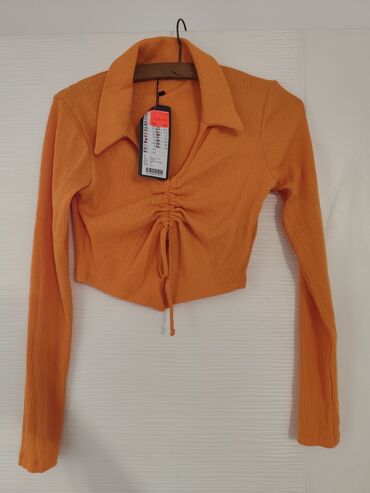 košulje sa ruskom kragnom: S (EU 36), Single-colored, color - Orange