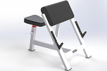 Скамья Скотта (Seated Preacher Curl) предназначен для проработки