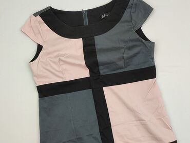 elegancka sukienki midi z długim rękawem: Sukienka damska, rozmiar 2XL