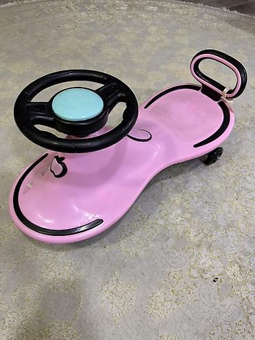 rc drift: Детская каталка-машинка (wiggle car) без педалей, розового цвета — 1