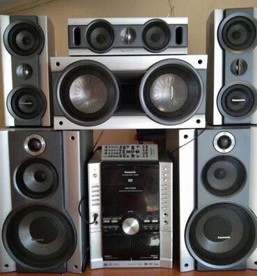 sədərək ticarət mərkəzi soyuducular: Panasonic SA-VK850 musiqi mərkəzi, tam işləkdir subwoofer var əla səs