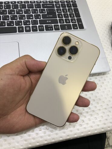 купить мышку для макбука: IPhone 13 Pro, Б/у, 256 ГБ, Matte Gold, Защитное стекло, Чехол, Кабель, 79 %