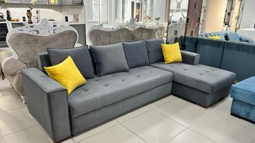 Матрасы: Угловой диван, цвет - Серый, Новый