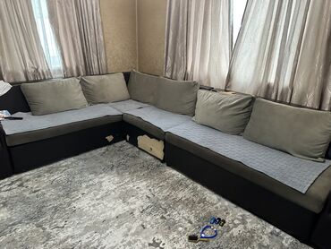 Угловые диваны: Угловой диван, размер 2,40 на 3, цена договорная at lalafo.kg Угловые диваны: Угловой диван, размер 2,40 на 3, цена договорная