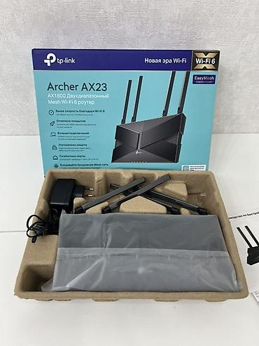 Модемдер жана тармак жабдуулары: TP-Link Archer AX23 — двухдиапазонный роутер стандарта Wi‑Fi 6 — 2