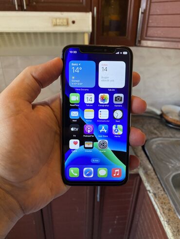 Apple iPhone: IPhone X, 256 GB, Gümüşü