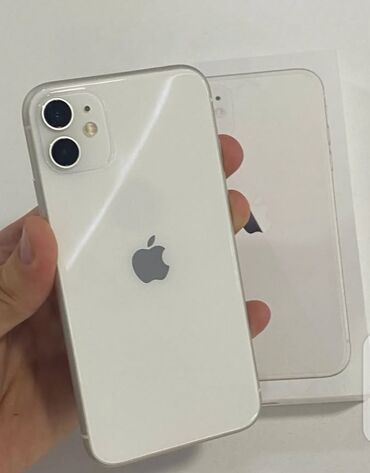 Apple iPhone: IPhone 11, 128 GB, Ağ, Barmaq izi, Simsiz şarj, Face ID