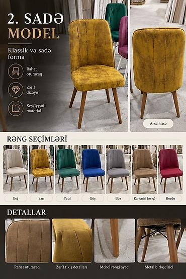quxna divan: Mətbəx üçün, Yeni, Qatlanmayan, rəng - Bordo Stul — 2