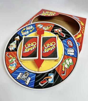 Спорт жана эс алуу: Настольная игра UNO Spin - Версия классического UNO с вращающимся — 1