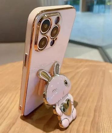 ovali: Elegantna futrola za telefon sa 3D zekom i ugrađenim stalkom - — 2