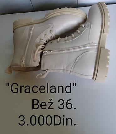 Gležnjače: Nove Graceland ženske čizme, broj 36 - Boja: Bež - Model: gležnjače — 3