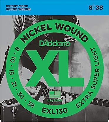 Gitaralar: D'Addario elektro gitara uchun 1 dest sim
Model: EXL 130 — 1