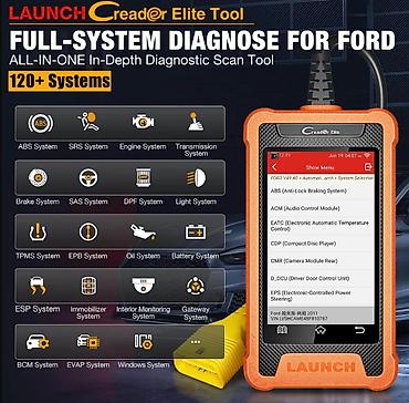 AZ - Diagnostic auto scanners: LAUNCH X431 Creader Elite OBD2 Ford, Lincoln, Mazda Može da — 11