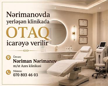 kiray: Nərimanovda yerləşən klinikada otaq icarəyə verilir. Xüsusiyyətlər: - — 1