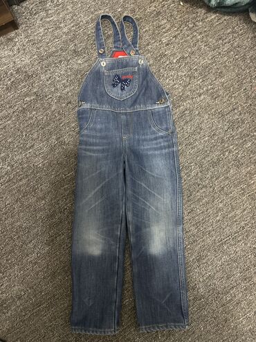 джинсовые комбинезоны: Джинсы и брюки, Б/у