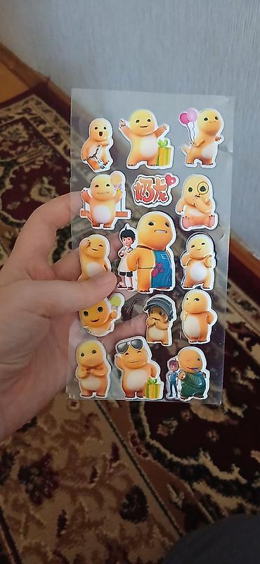 avtomobil aksesuarları: Mövzu: Şirin sarı personajlı stiker dəsti Təsvir: - Bir vərəqdə — 1