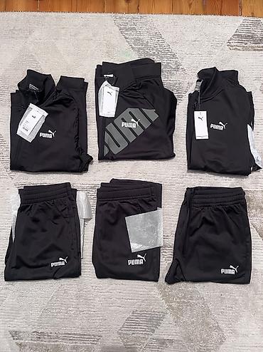 puma двойка: Мужской спортивный костюм, S, M, L, Puma, Новый, цвет - Черный, Самовывоз, Платная доставка — 1