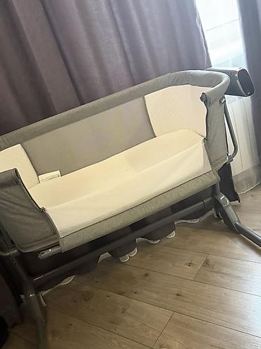 Детские приставные кроватки: Детская приставная кроватка, Новый, С колесиками, цвет - Серый at lalafo.kg — 3 Детские приставные кроватки: Детская приставная кроватка, Новый, С колесиками, цвет - Серый — 3