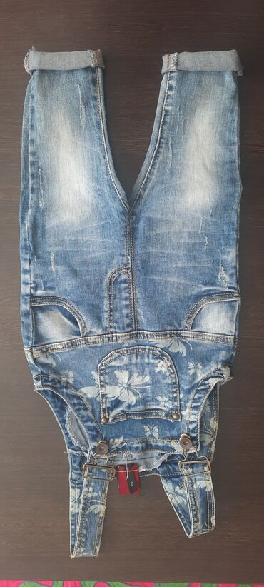 летние джинсовые платья: Джинсы и брюки, цвет - Голубой, Новый
