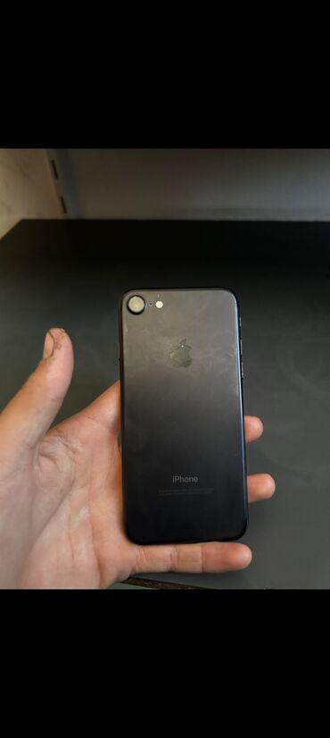 şirə: IPhone 7, Черный, Отпечаток пальца