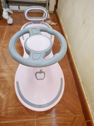 Uşaq skuter-maşını (twist car) – pastel çəhrayı və boz rəngdə