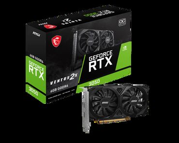 Модемы и сетевое оборудование: Видеокарта MSI GeForce RTX 3050, 6 ГБ, Новый