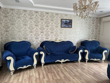 Digər mebel: 500 azn divan kreslo dəsti əla vəziyyətdə türkiyə isdehsalı 3 ildi