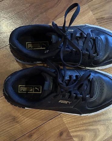Kişi ayaqqabıları: Puma kişi/unikal stil idman ayaqqabısı - Rəng: qara üst, ağ altlıq - — 2