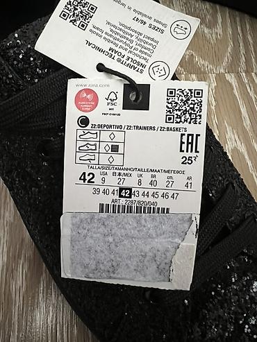 Мырзалардын бут кийими: Мужские кеды ZARA с глиттером. Абсолютно новые. Оригинал, привозные — 4