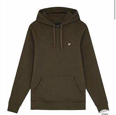 replay duksevi: Lyle&scott Muška dukserica sa kapuljačom, maslinasto zelena. Novoo — 1