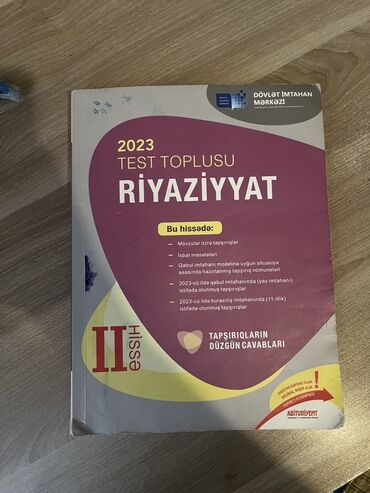 Elektrik nəqliyyatı: Riyaziyyat Testlər 11-ci sinif, 1-ci hissə, 2023 il