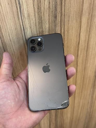 IPhone 12 Pro, 128 ГБ, модель MGLN3LL/A. Цвет — графит. На экране