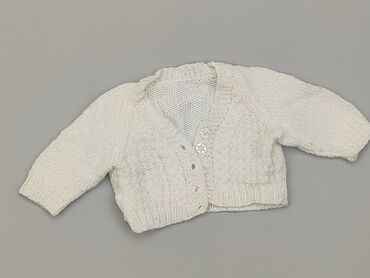 biały sweterek dziewczęcy: Cardigan, Newborn baby, condition - Good