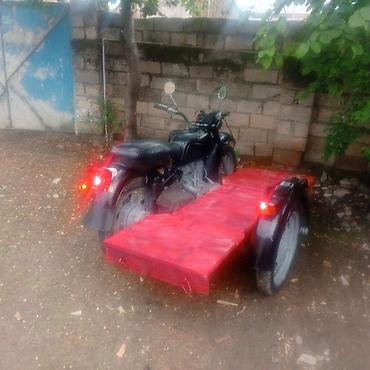 Motosiklet üçün qoşa qoşqulu yük platforması - Yan tərəfdə