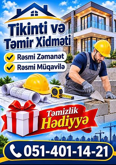 Bitirmə işləri: Tikinti və təmir xidməti - Fərdi evlər, mənzillər və ofislər üçün — 1