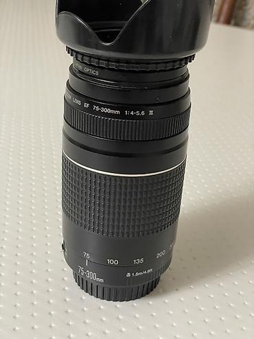 Фото и видеокамеры: Телеобъектив Canon EF 75–300mm f/4–5.6 с блендой. - Байонет Canon EF — 2