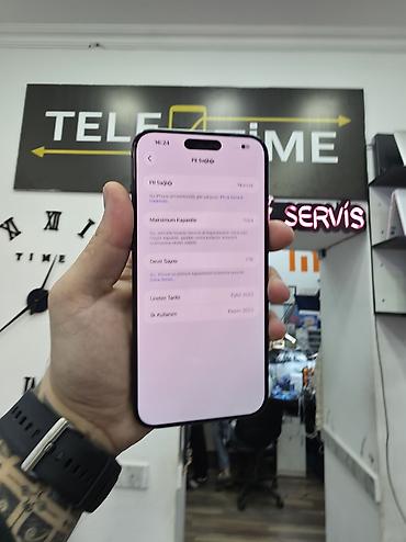 iphone şunuru: IPhone 15 Pro Max, 256 GB, Blue Titanium, Zəmanət, Simsiz şarj, Face ID — 2