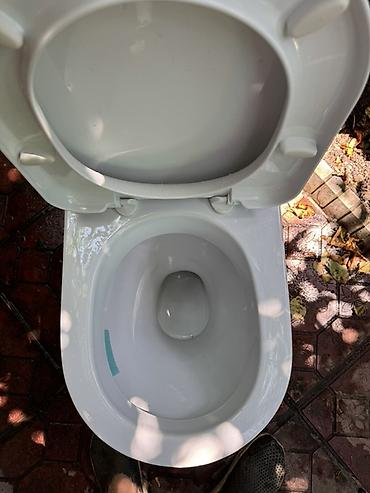 Унитазы: Б/У Унитаз-компакт Sanita с бачком и сиденьем. Есть трещина на — 6