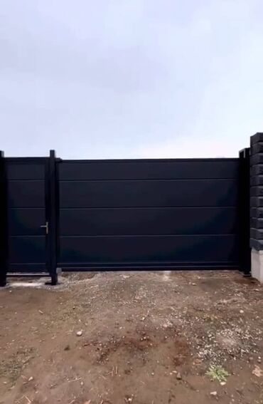 Откатные ворота: Откатные ворота и калитки под ключ - Тип: откатные (консольная — 3