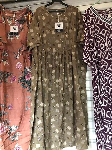 Платья: Оптом и в розницу штапельные платья свободного кроя с кармашками — 9