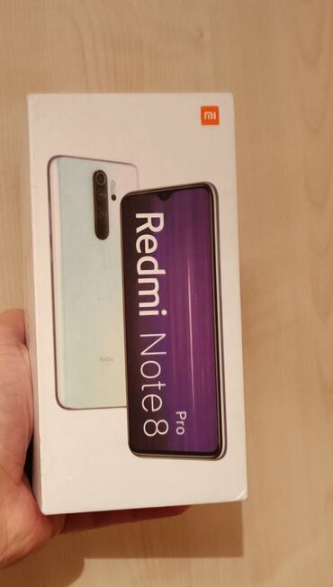 Smart saatlar: Xiaomi Redmi Note 8 Pro, 64 GB, rəng - Qara, 
 Barmaq izi, İki sim kartlı, Face ID