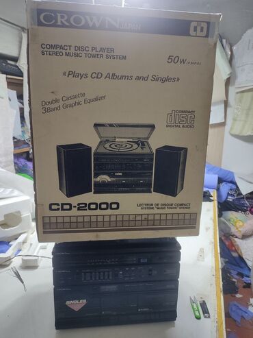 магнитофон пионер: Музыкальный центр Crown CD-2000 . Включает проигрыватель