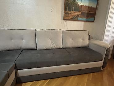 Divanlar: Künc divanı – ikirəngli (tünd boz və açıq boz) - Forma: L-şəkilli — 3